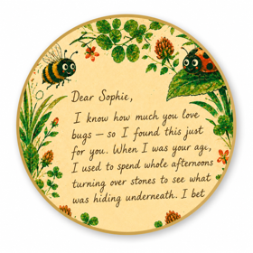 A letter from Nan, printed inside the edition